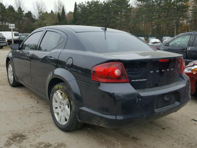 1B3BD4FB9BN545389 - 2011 DODGE AVENGER EX BLACK photo 3