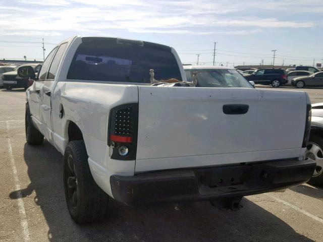 1D7HA18DX3S335908 - 2003 DODGE RAM 1500 S WHITE photo 3