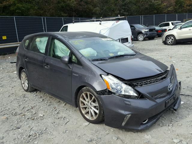 JTDZN3EU4D3187995 - 2013 TOYOTA PRIUS V GRAY photo 1