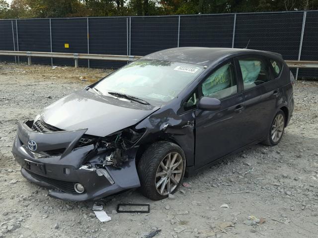 JTDZN3EU4D3187995 - 2013 TOYOTA PRIUS V GRAY photo 9