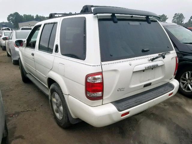 JN8AR07S7YW438934 - 2000 NISSAN PATHFINDER WHITE photo 3