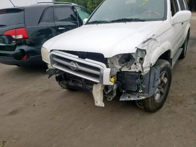 JN8AR07S7YW438934 - 2000 NISSAN PATHFINDER WHITE photo 9