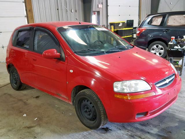 KL1TD66667B707982 - 2007 CHEVROLET AVEO BASE RED photo 1