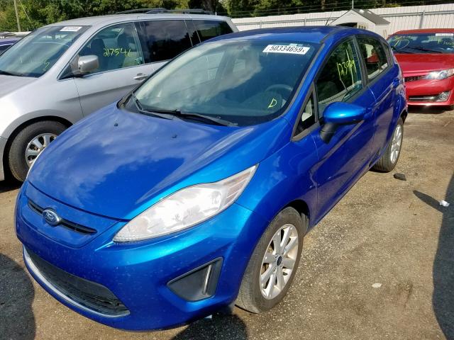 3FADP4EJ9BM206364 - 2011 FORD FIESTA SE BLUE photo 2