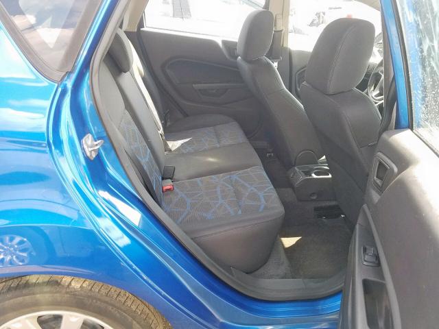 3FADP4EJ9BM206364 - 2011 FORD FIESTA SE BLUE photo 6