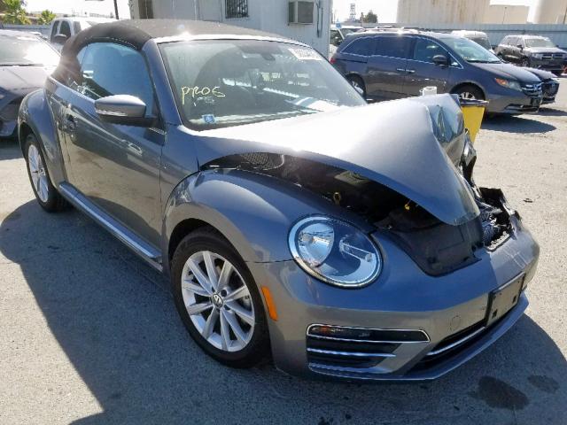 3VW517AT6HM825048 - 2017 VOLKSWAGEN BEETLE S/S GRAY photo 1