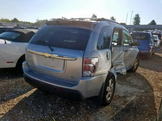 2CNDL23F256041132 - 2005 CHEVROLET EQUINOX LS SILVER photo 4