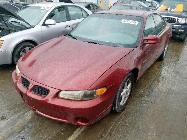1G2WK52J81F171332 - 2001 PONTIAC GRAND PRIX MAROON photo 2