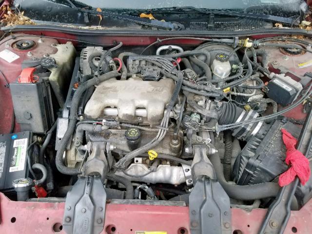 1G2WK52J81F171332 - 2001 PONTIAC GRAND PRIX MAROON photo 7