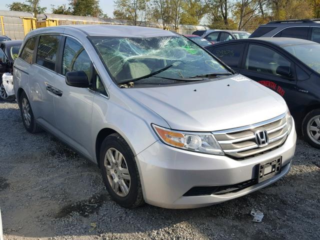 5FNRL5H25CB101798 - 2012 HONDA ODYSSEY LX SILVER photo 1