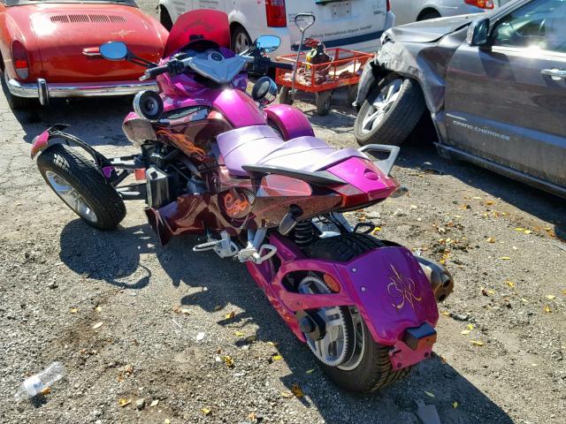 2BXJABA179V000060 - 2009 CAN-AM SPYDER ROA PINK photo 3