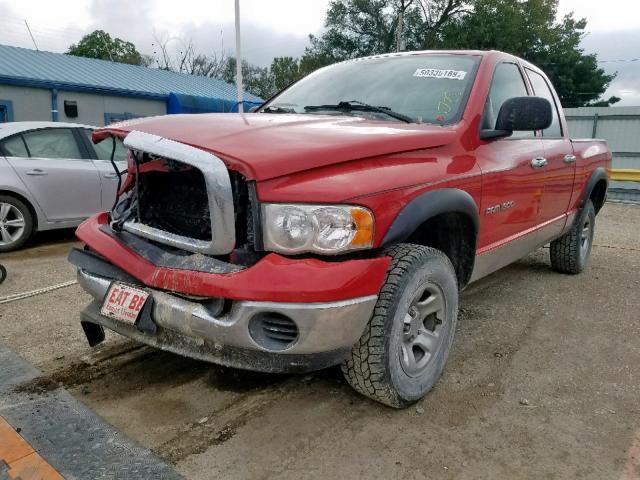 1D7HU18D54S541341 - 2004 DODGE RAM 1500 S RED photo 2