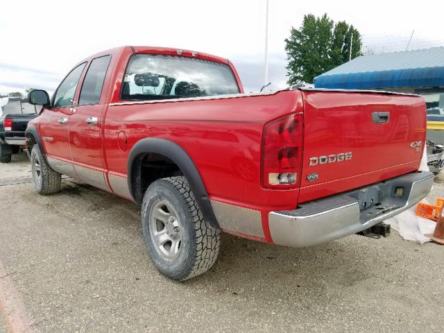 1D7HU18D54S541341 - 2004 DODGE RAM 1500 S RED photo 3