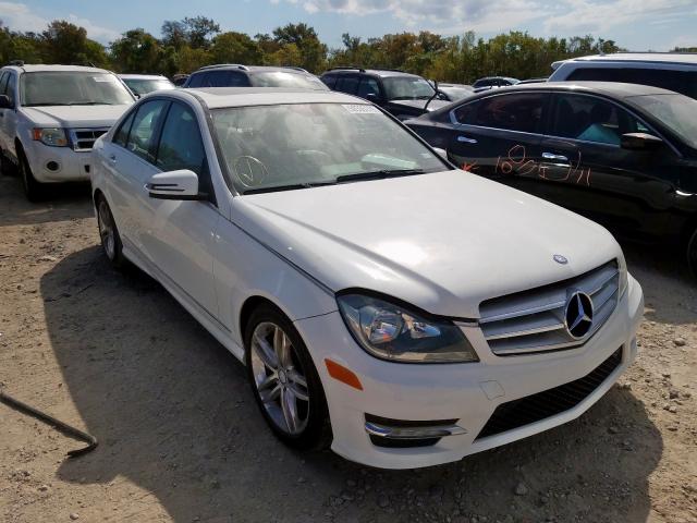 WDDGF4HBXDR244823 - 2013 MERCEDES-BENZ C 250 WHITE photo 1