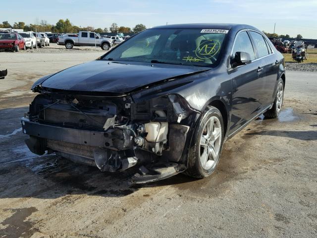 1G1ZC5EB8AF277749 - 2010 CHEVROLET MALIBU 1LT BLACK photo 2