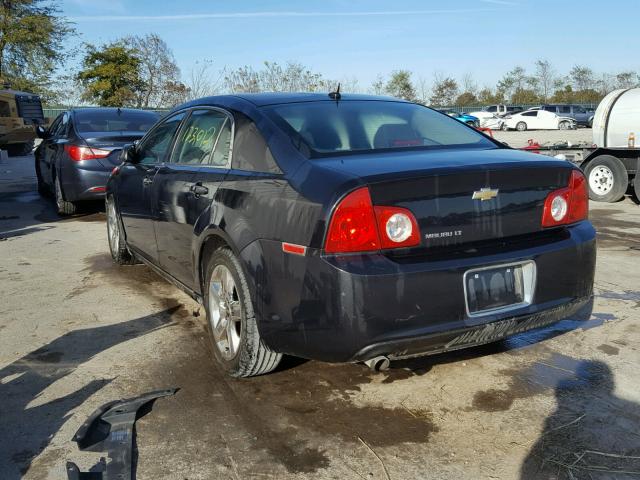 1G1ZC5EB8AF277749 - 2010 CHEVROLET MALIBU 1LT BLACK photo 3