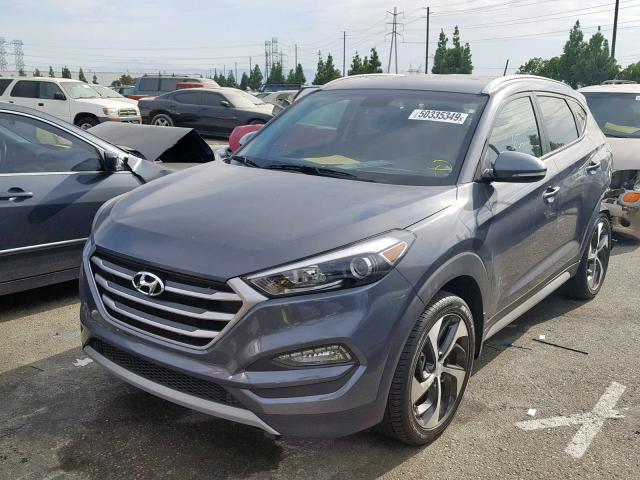 KM8J33A26HU398098 - 2017 HYUNDAI TUCSON LIM GRAY photo 2