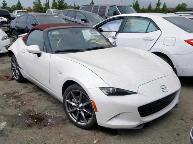 JM1NDAD76J0203631 - 2018 MAZDA MX-5 MIATA WHITE photo 1