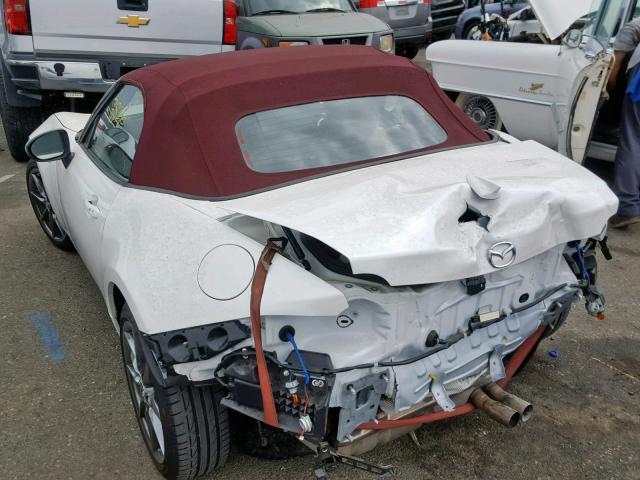 JM1NDAD76J0203631 - 2018 MAZDA MX-5 MIATA WHITE photo 3