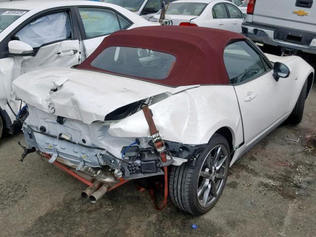 JM1NDAD76J0203631 - 2018 MAZDA MX-5 MIATA WHITE photo 4