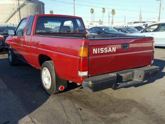 1N6SD16S6PC419956 - 1993 NISSAN TRUCK KING RED photo 3