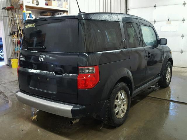 5J6YH28696L004114 - 2006 HONDA ELEMENT EX BLACK photo 4