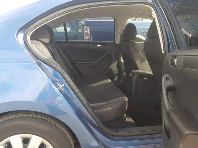 3VW1K7AJ1FM270761 - 2015 VOLKSWAGEN JETTA BASE Կապույտ լուսանկար 6