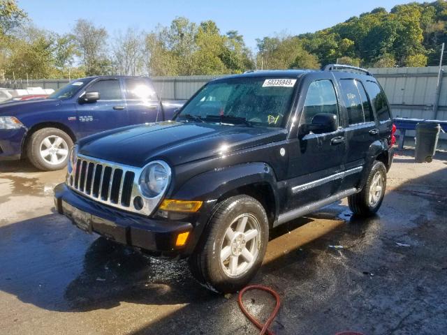 1J4GL58K87W538181 - 2007 JEEP LIBERTY LI BLACK photo 2