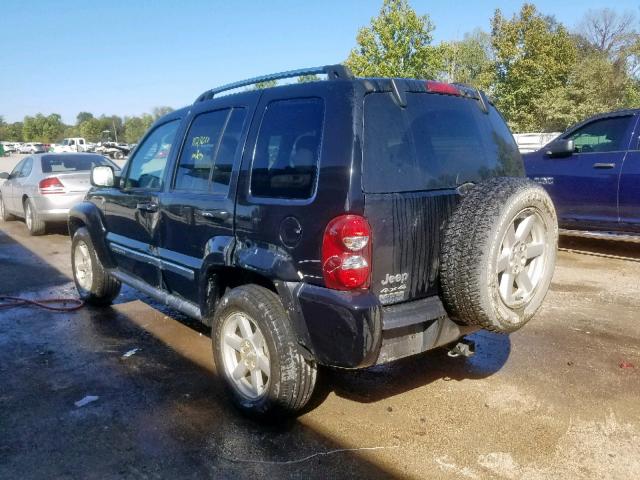 1J4GL58K87W538181 - 2007 JEEP LIBERTY LI BLACK photo 3