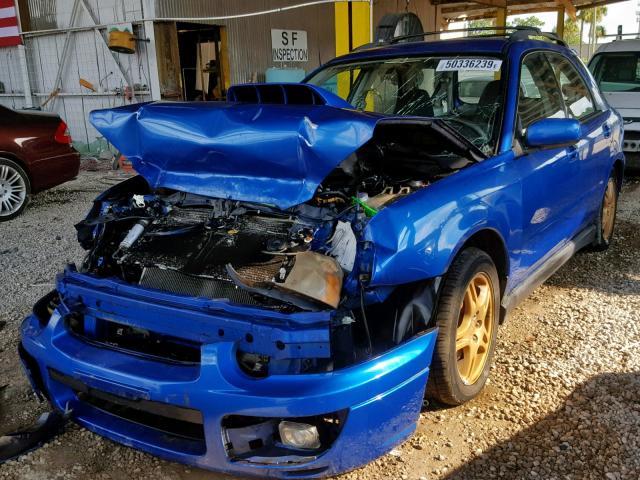 JF1GG29674G815862 - 2004 SUBARU IMPREZA WR BLUE photo 2