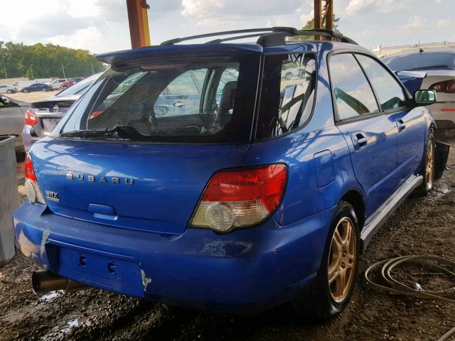 JF1GG29674G815862 - 2004 SUBARU IMPREZA WR BLUE photo 4