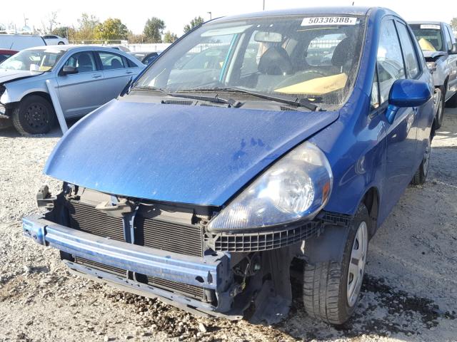 JHMGD37438S067705 - 2008 HONDA FIT BLUE photo 2