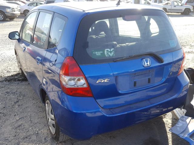 JHMGD37438S067705 - 2008 HONDA FIT BLUE photo 3