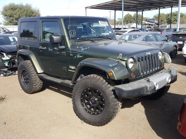 1J4FA54128L619713 - 2008 JEEP WRANGLER S GREEN photo 1