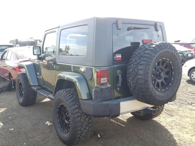 1J4FA54128L619713 - 2008 JEEP WRANGLER S GREEN photo 3