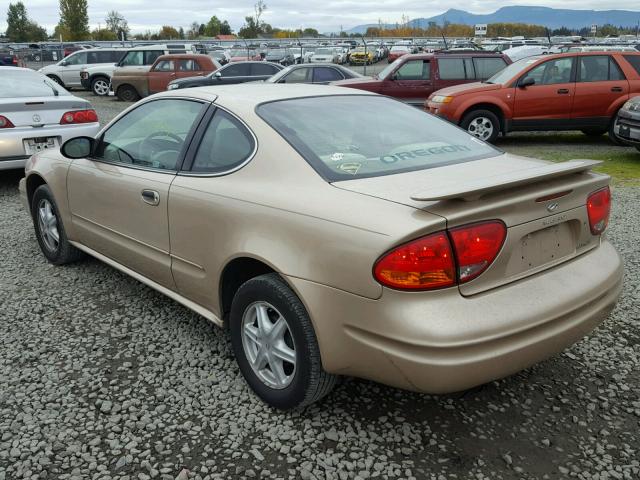 1G3NL12F13C308592 - 2003 OLDSMOBILE ALERO GL GOLD photo 3