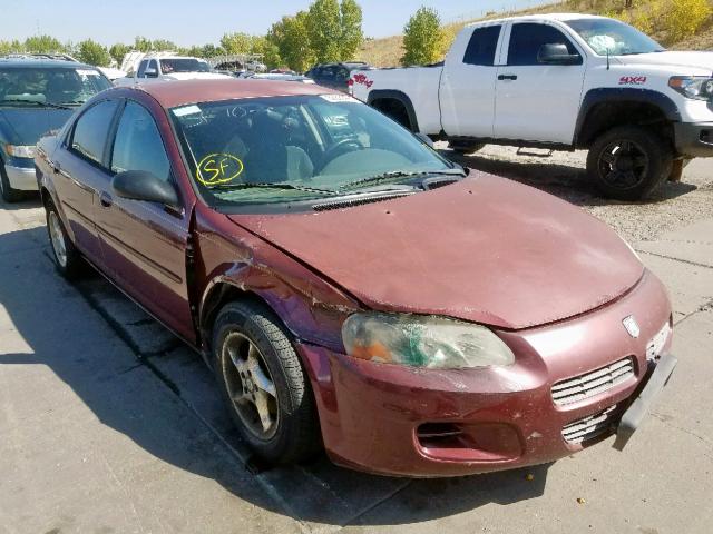 1B3EL46X72N277373 - 2002 DODGE STRATUS SE RED photo 1