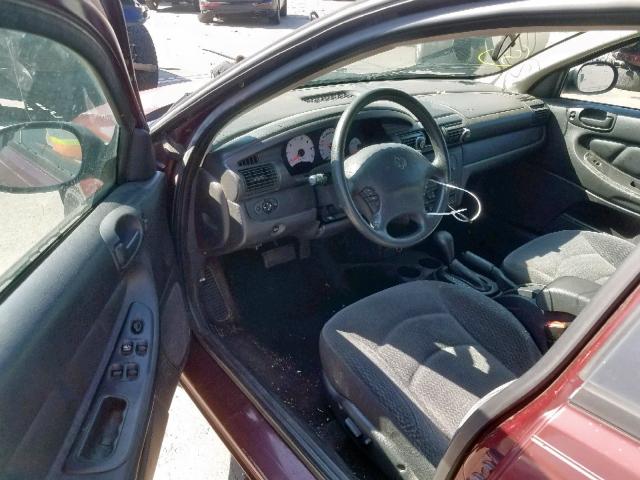 1B3EL46X72N277373 - 2002 DODGE STRATUS SE RED photo 9