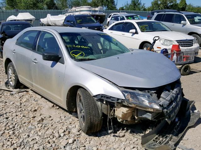 3FAHP0GA0AR204804 - 2010 FORD FUSION S SILVER photo 1