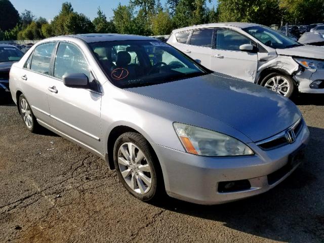 1HGCM66877A045184 - 2007 HONDA ACCORD EX SILVER photo 1