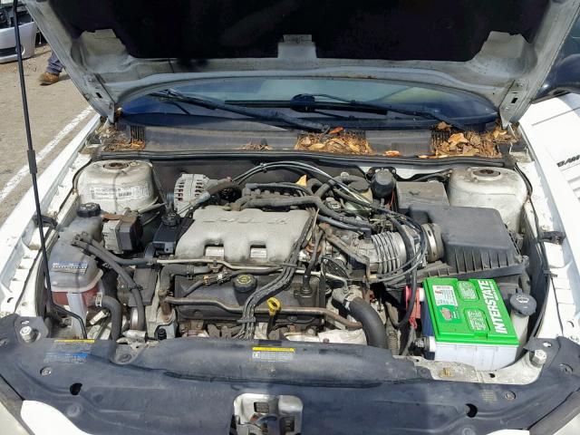 1G2NF12E62C148520 - 2002 PONTIAC GRAND AM S WHITE photo 7