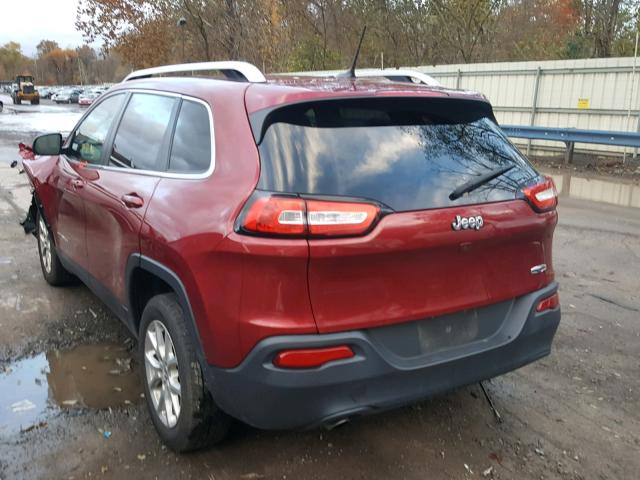 1C4PJLCB0FW695192 - 2015 JEEP CHEROKEE L RED photo 3