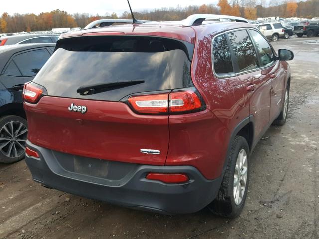 1C4PJLCB0FW695192 - 2015 JEEP CHEROKEE L RED photo 4