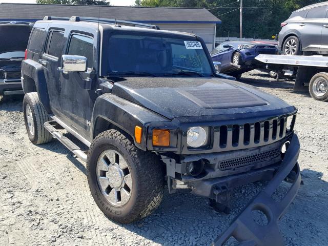 5GTDN13E278149241 - 2007 HUMMER H3 BLACK photo 1