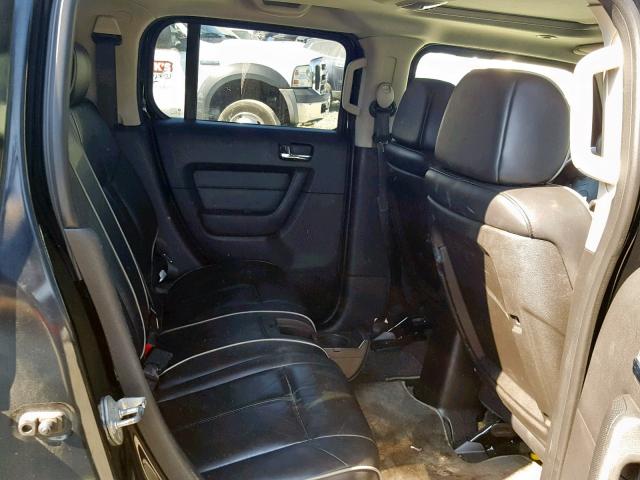 5GTDN13E278149241 - 2007 HUMMER H3 BLACK photo 6