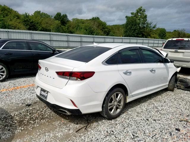 5NPE34AF8JH636807 - 2018 HYUNDAI SONATA SPO WHITE photo 4