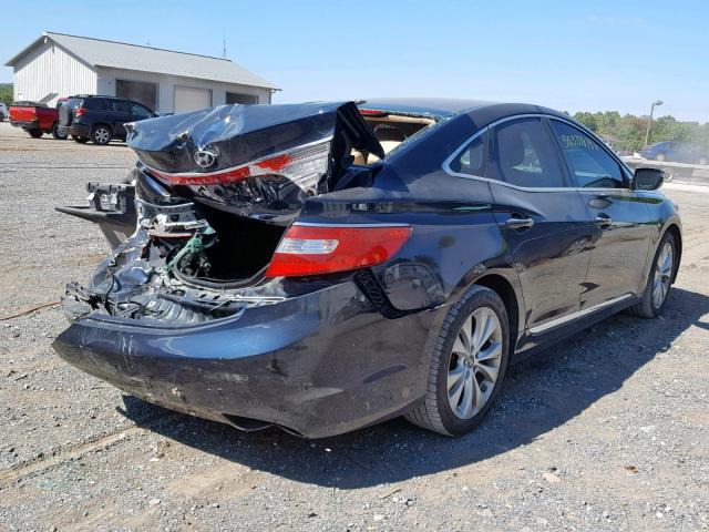 KMHFG4JG3DA251132 - 2013 HYUNDAI AZERA BLUE photo 4