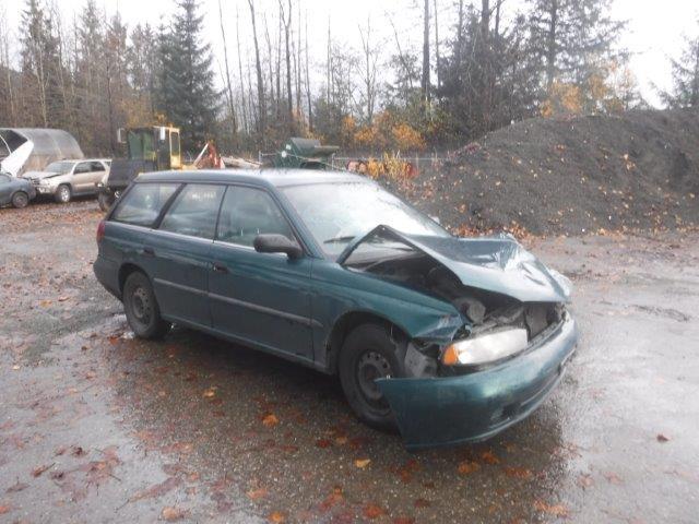 4S3BK4358T7933657 - 1996 SUBARU LEGACY L GREEN photo 1