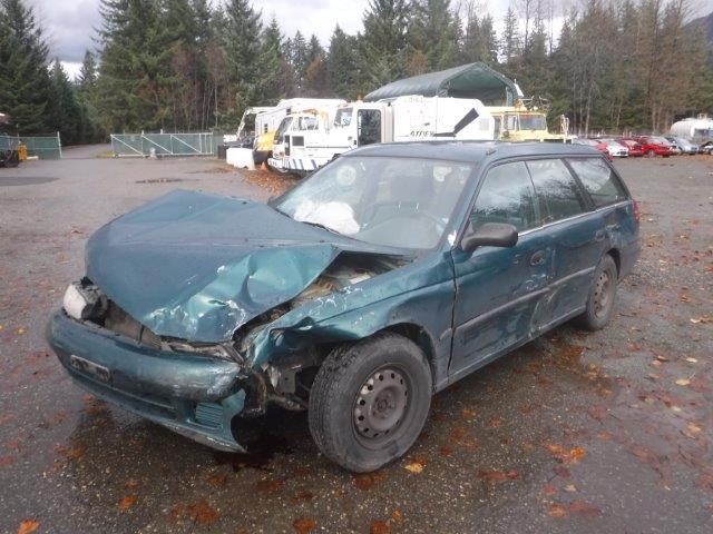 4S3BK4358T7933657 - 1996 SUBARU LEGACY L GREEN photo 2