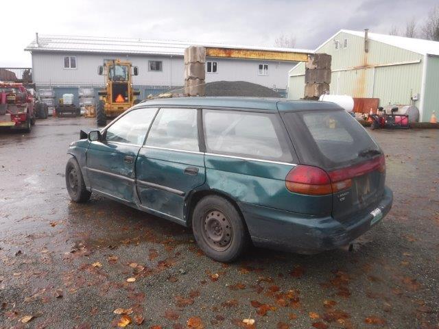 4S3BK4358T7933657 - 1996 SUBARU LEGACY L GREEN photo 3